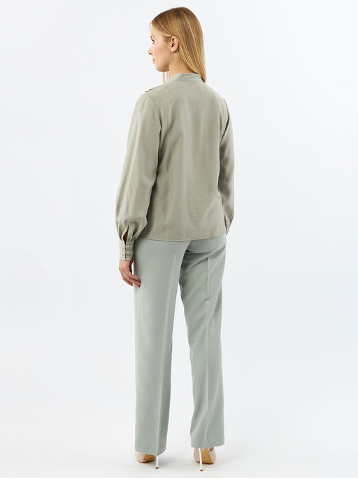 Блузкас отлетными рюшами OD-914-3 полынь - Tantino фото 14