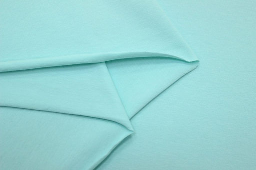 Кулирка с лайкрой цв.Светлый мятно-бирюзовый, ш1.9м, Пенье, хл-94%, лайкра-6%,190гр/м.кв - Купава фото 6