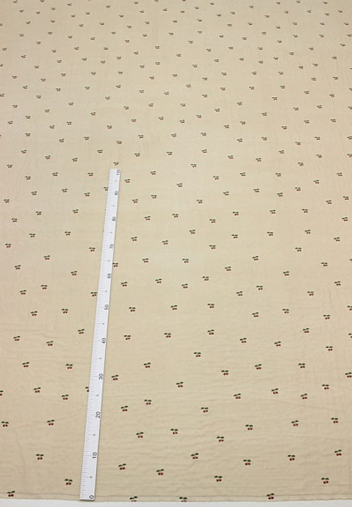 Муслин Премиум двухслойный гладкий Сладкие вишенки, ш.2.5м, хлопок-100%, 130гр/м.кв - Купава фото 5