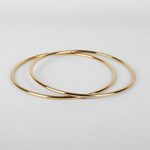 Цена за 2 шт. Ручки для сумки «Круг», металлические, d=15 см, 2 шт., цвет золотой