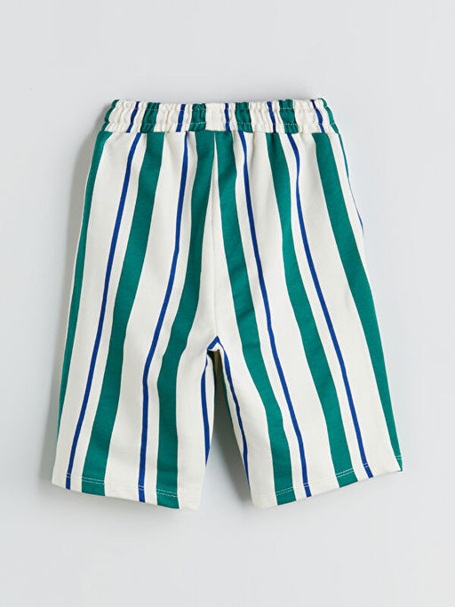 Beli Lastikli ?izgili Erkek ?ocuk ?ort