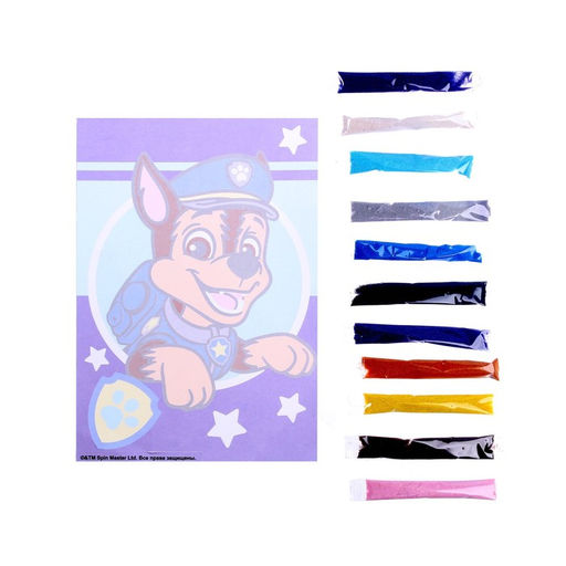 Картина из песка. Щенячий патруль «Гончик»