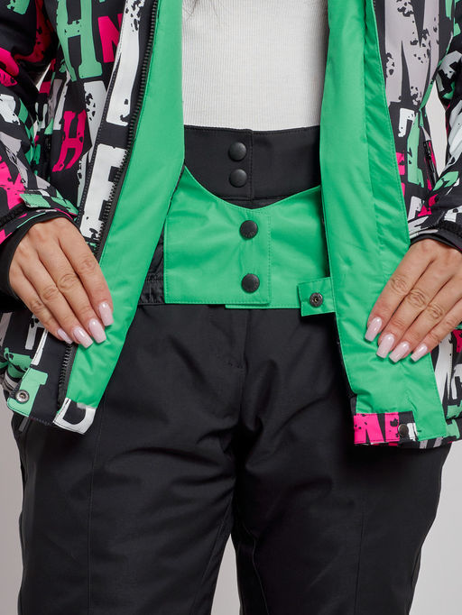 Горнолыжная куртка женская зимняя черного цвета 22302Ch - Chunmai фото 7