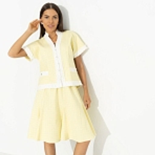 Костюм с юбкой в стиле Шанель, С безупречным вкусом (2 в 1, желтый) - Charutti фото 8