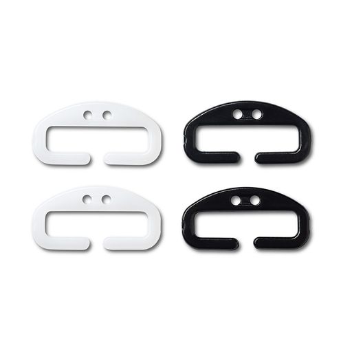 Застежка PRYM 401185 держатель для бретелей пластик 15 х 10 мм 12 шт. СК/Распродажа черный / белый