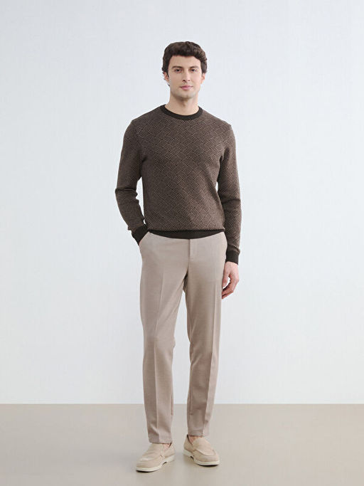 Bisiklet Yaka Erkek Triko Kazak