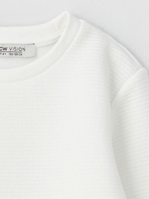 Bisiklet Yaka Uzun Kollu Erkek ?ocuk Sweatshirt - Waikiki фото 2