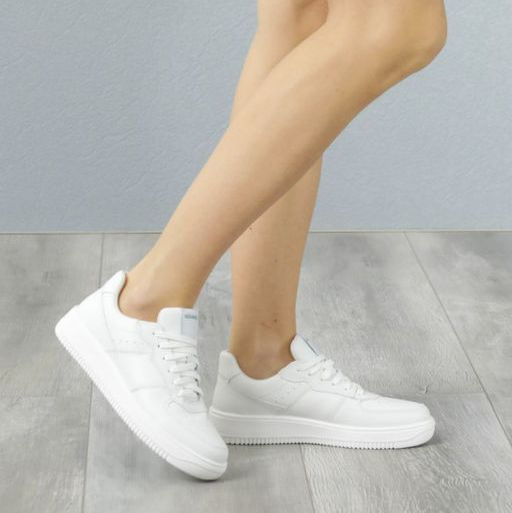 Кеды Riveri из натуральной кожи белые  фото 5