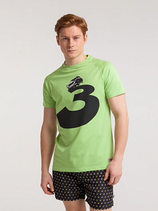 Футболка ЗАПОРОЖЕЦ Avto 3 BRIGHT GREEN  фото 3