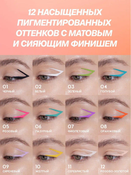 Love Generation Карандаш гелевый для глаз Color Bunny тон 04 голубой  фото 12