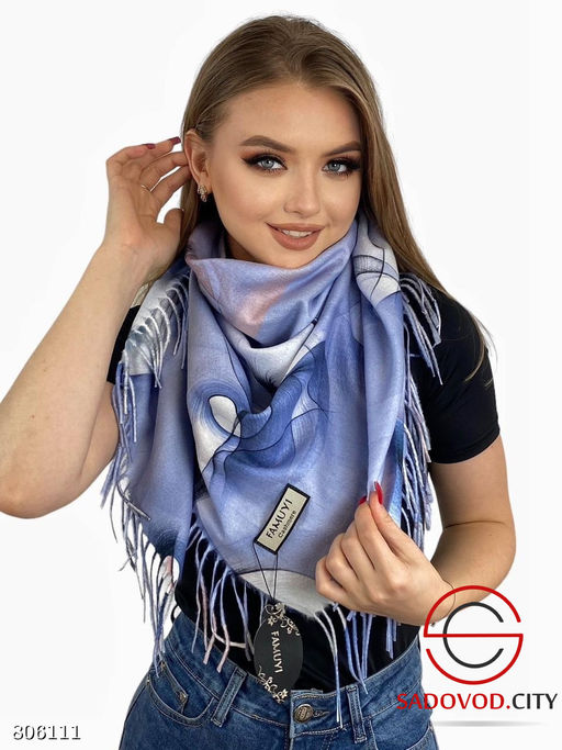 Платок теплый зимний двухсторонний - Bruno фото 18