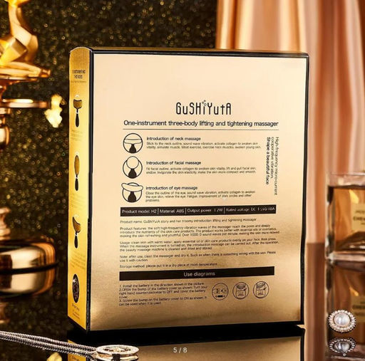 Микротоковый массажер для лица и шеи 3 в 1 электрический массажер для лица, шеи и глаз