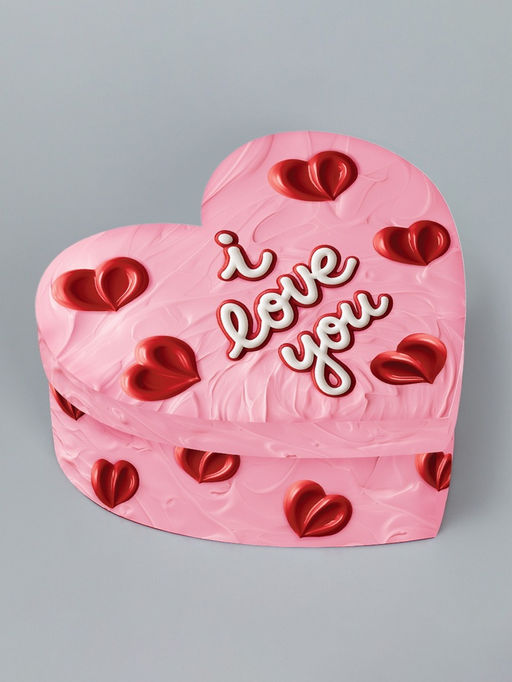 Твёрдая подарочная коробка I love you, 18.5 х 17 х 7.5 см