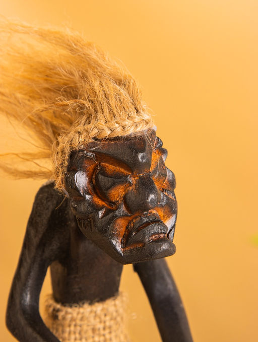 Сувенир «Абориген барабанщик», 8×9×22 см, дерево