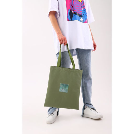 Сумка с голографической нашивкой NO PLASTIC - Nazamok фото 11