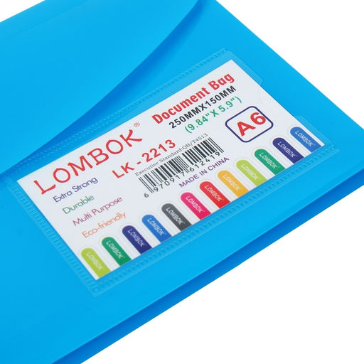 Цена за 12 шт. Папка-конверт на липучке А65, 180 мкр, с расширением, карман для визиток, МИКС - Simaland фото 10