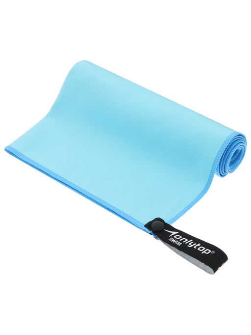 Полотенце из микрофибры ONLYTOP, 40×80 см, цвет голубой