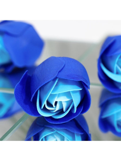 Мыльные розы, бирюзово-синие, набор 24 шт. - SB BEAUTY фото 6