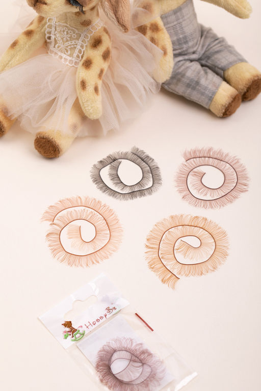 HobbyBe Ресницы для кукол и игрушек 20 шт. СК/Распродажа EYL- 4 светло-русый (длина 12мм)