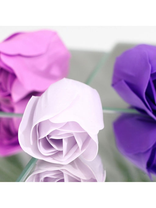 Мыльные розы, фиолетовые оттенки, набор 12 шт. - SB BEAUTY фото 6