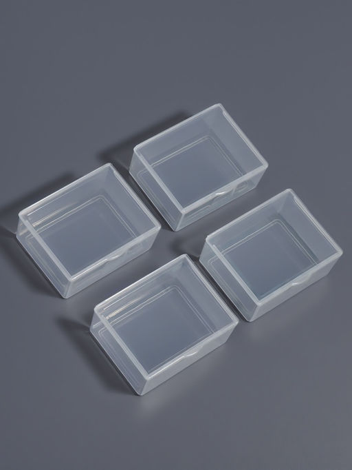 Набор баночек для мелочей, 5.4×4.3×2.3 см, 4 шт., прозрачный