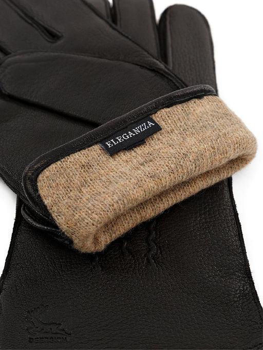 Перчатки мужские 100% ш HS916 black - Eleganzza фото 3