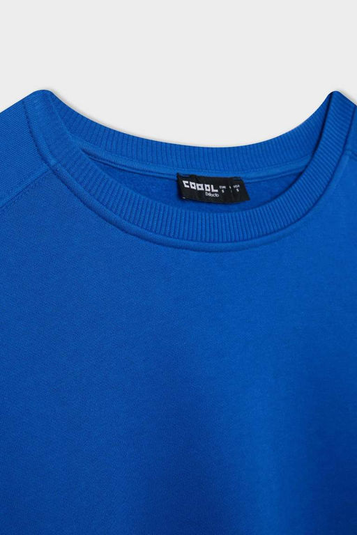 Женская крутая толстая базовая однотонная толстая толстая рубашка оверсайз с широким кроем и круглым вырезом - Defacto фото 8