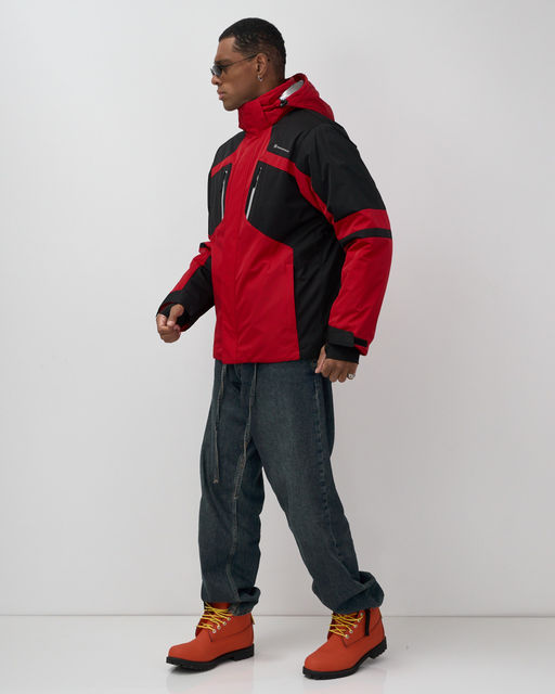 Горнолыжная куртка мужская зимняя красного цвета 7613Kr - Mtforce фото 2