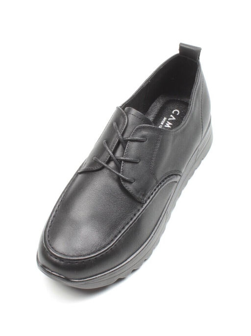 03-5308 BLACK Полуботинки женские (натуральная кожа)