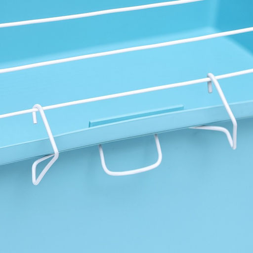 Клетка для грызунов Пижон №1 складная, 58 х 40 х 34 см (+миска, 2 кормушки), бирюзовая  фото 3