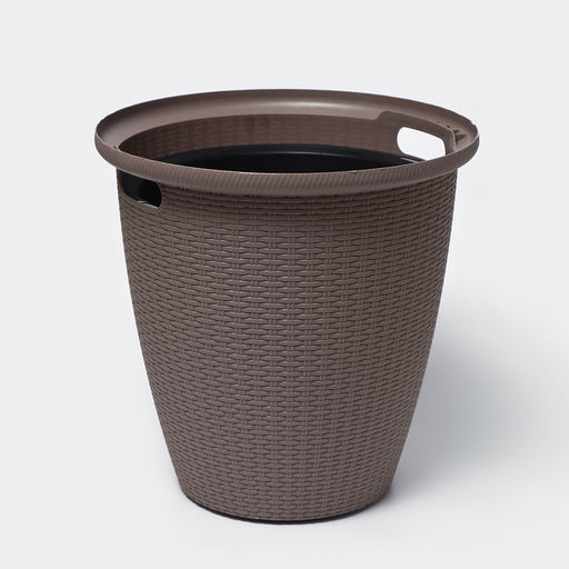 Кашпо для цветов со вставкой Rattan, 50 л (27 л), МИКС