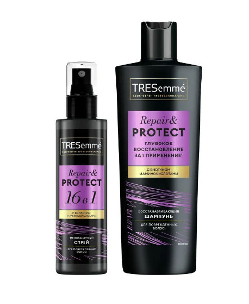 TRESEMME набор REPAIR (шампунь 230мл+спрей д/волос 190мл)
