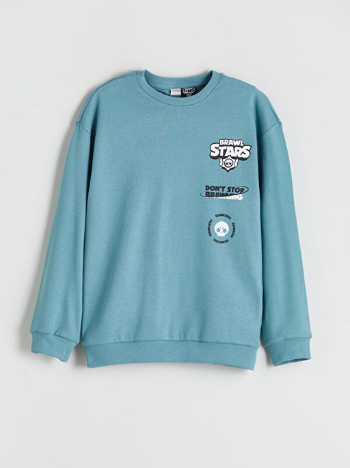 Bisiklet Yaka Brawl Stars Bask?l? Erkek ?ocuk Ti??rt