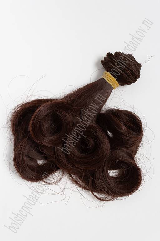 Фурнитура "Трессы для кукол Premium" 18 см; 25 гр (SF-2855) кудри №33А