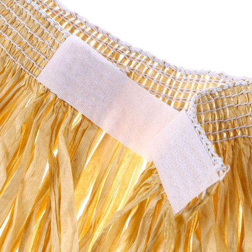 Гавайская юбка, 40 см, бежевая