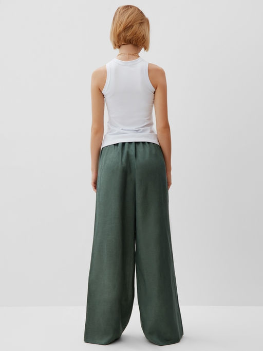 Брюки женские oversize MINAKU: MINAKU: Safari цвет зеленый, размер 50