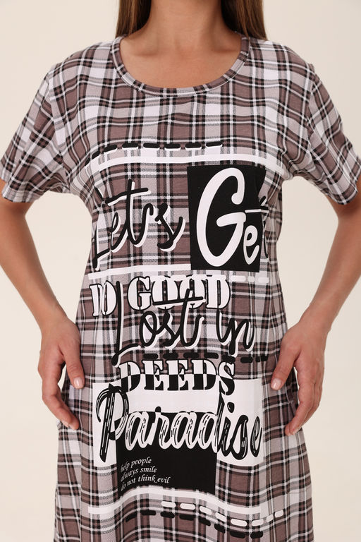 Туника женская Уют эдем на коричневом - Амадэль фото 8