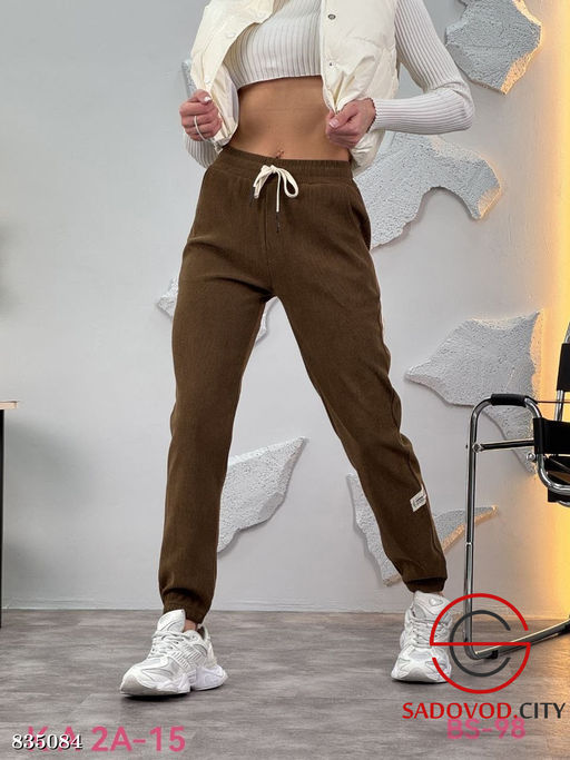 Вельветовые штаны на резинке - Bruno фото 5