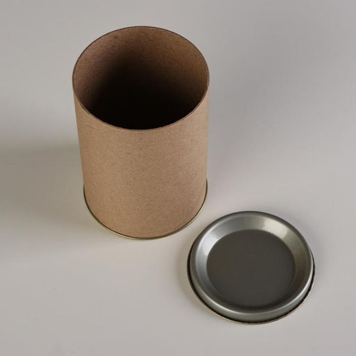 Тубус 76х110 мм (90 мм внутренняя высота),плотный картон, металлическая крышка - Simaland фото 2