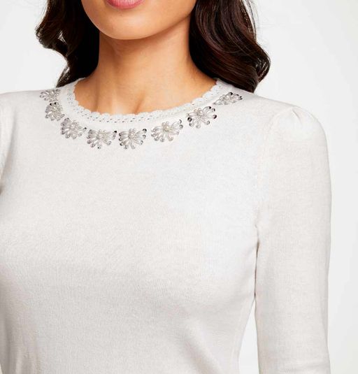 Пуловер, экрю - Ashley brooke фото 6