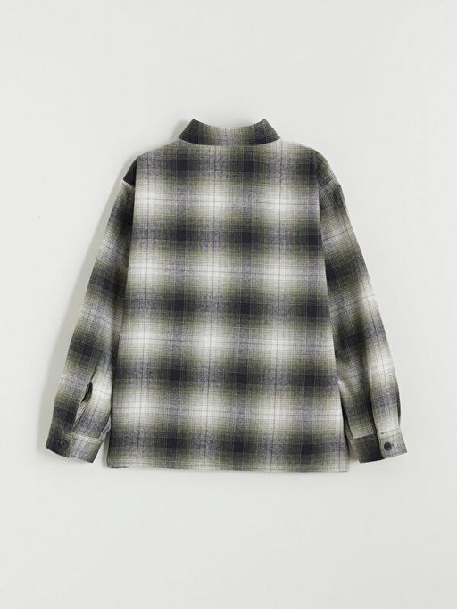 Uzun Kollu Ekose Erkek ?ocuk G?mlek