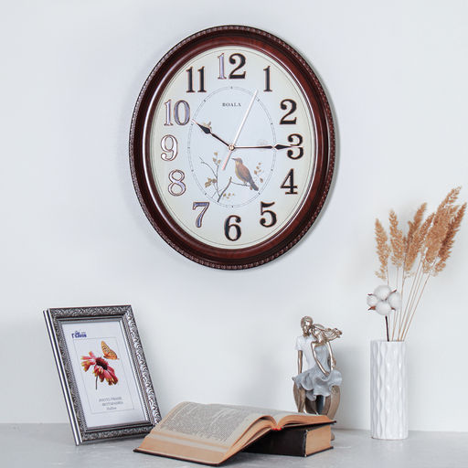 Часы настенные 38х45 см / T2946T-2 /уп 10/коричневые - ГалеонТрейд фото 2