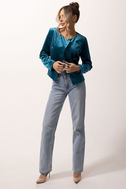 Жакет Golden Valley 36256-1 бирюзовый  фото 4