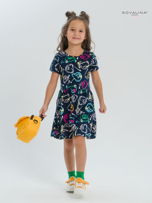 Платье Лето цветные мишки - Sovalina фото 9