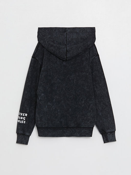 Rahat Kal?p Bask?l? Erkek ?ocuk Hoodie - Waikiki фото 2