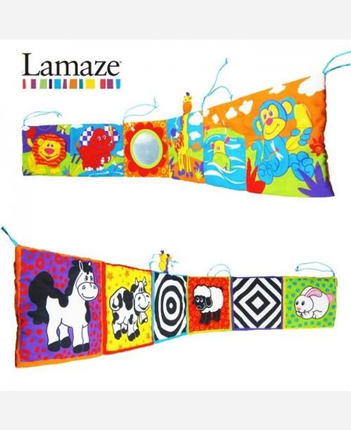 Книжка-игрушка на кроватку Lamaze 2-х сторонняя 904451 - Yiwu youda import & export co фото 2