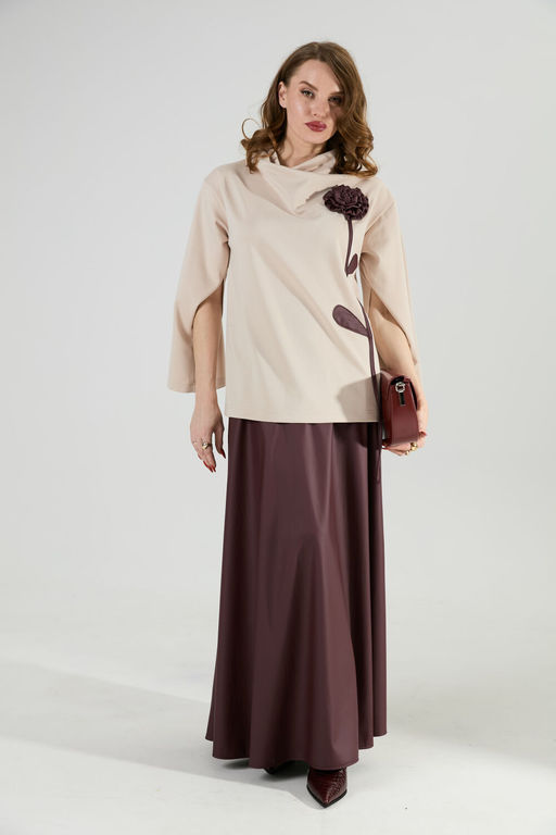 Юбка NIKVA н813-21 бордо