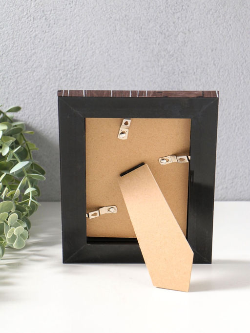 Фоторамка пластик 10х15 см "Моррис" тёмно-коричневый 19,8х15х2 см