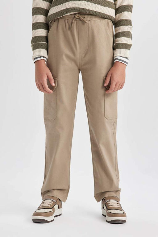 Брюки из габардина стандартного кроя для мальчика - Defacto фото 7