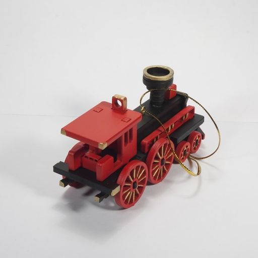 Новогодние елочные игрушки: Ретро паровоз 9005 - Idh фото 3